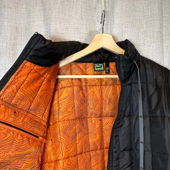 Hippy Tree Jacket Mens Large Black Full Zip Quilted Hunter Series Stow Away Hood - Picture 4 of 13